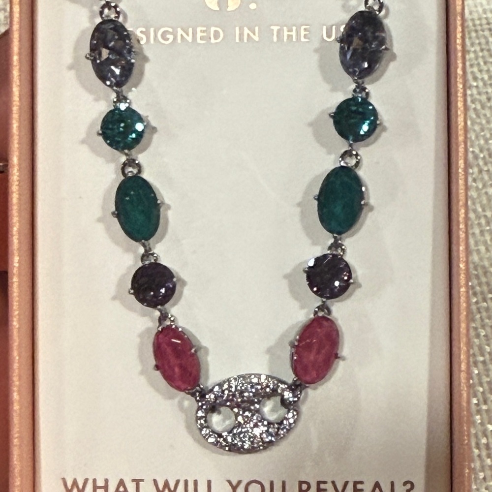 Chic Multicolor Gemstone Necklace